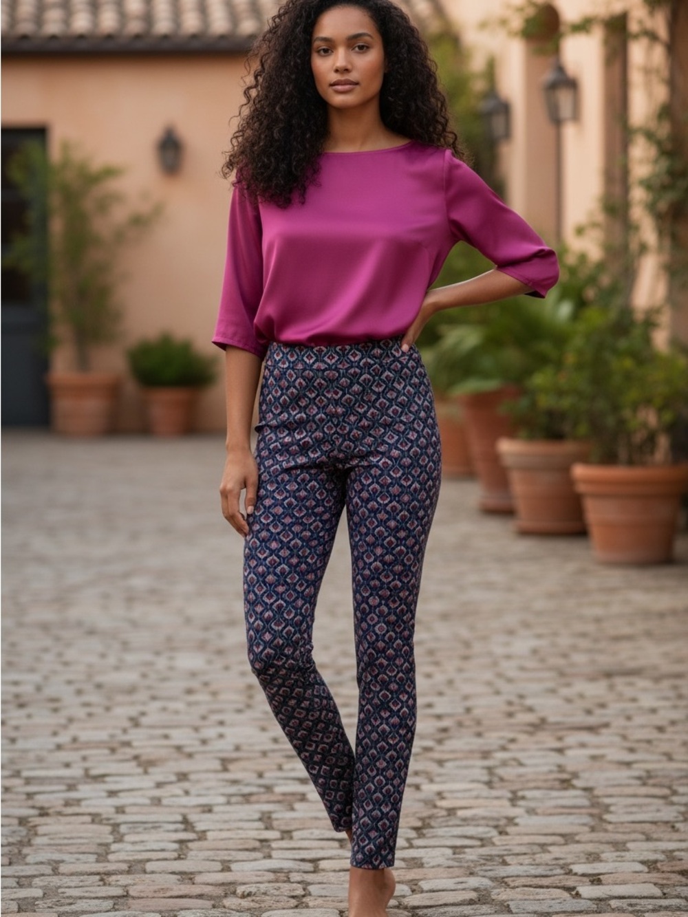 Wildfang    Androgynous Empower Trousers - Multi Print Size 2